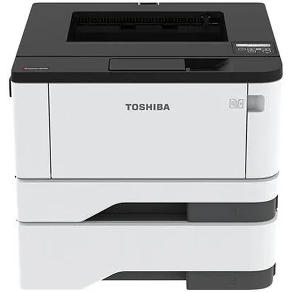 Toshiba e-Studio409P Mono Multifunction Printer, Up to 40 PPM Print Speed, 1200 DPI x 1200 DPI Print Resolution, 2 Line Display, 250 Sheets Paper Capacity, Gray | e-Studio409P