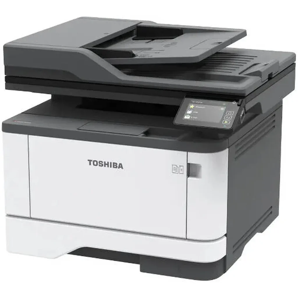 Toshiba e-Studio409S Mono Multifunction Printer, 40 PPM (A4) Print & Copy Speed, 1200 DPI x 1200 DPI Resolution, 2.8" Touchscreen Display, 250 Sheets Paper Capacity, Gray | E-STUDIO409S