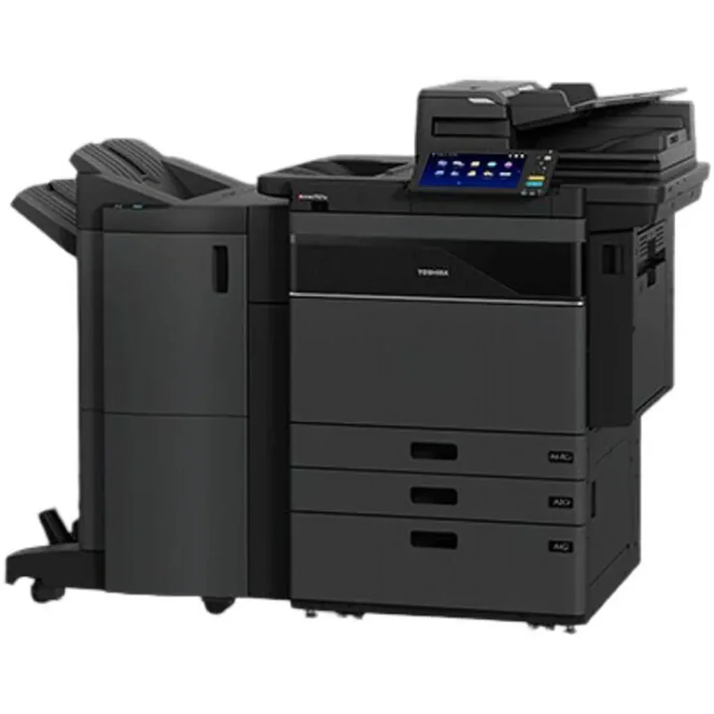 Toshiba e-Studio6526AC Colour Multifunction Printer, Up to 65 PPM Print Speed, 10.1" LCD Colour Touch-Screen, 600x600 DPI Colour Resolution, 3520 Max Paper Sheets Capacity, Black | e-Studio6526AC - Image 3