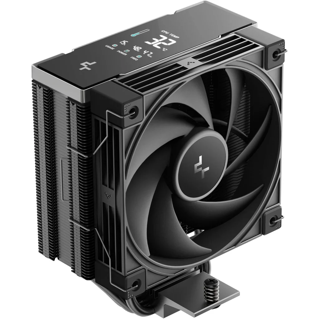 DeepCool AK400 G2 DIGITAL NYX CPU Cooler, 120mm Pre-Installed Fan, 4x Heatpipes, 2200 RPM Fan Speed, 63.4 CFM Fan Airflow, 4-Pole Motor, Black | R-AK400G2-BKNNMN-GJD-1