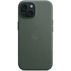 Apple FineWoven Case with MagSafe, Compatible with iPhone 15 Plus, Built-In Magnets, FineWoven Material, Evergreen