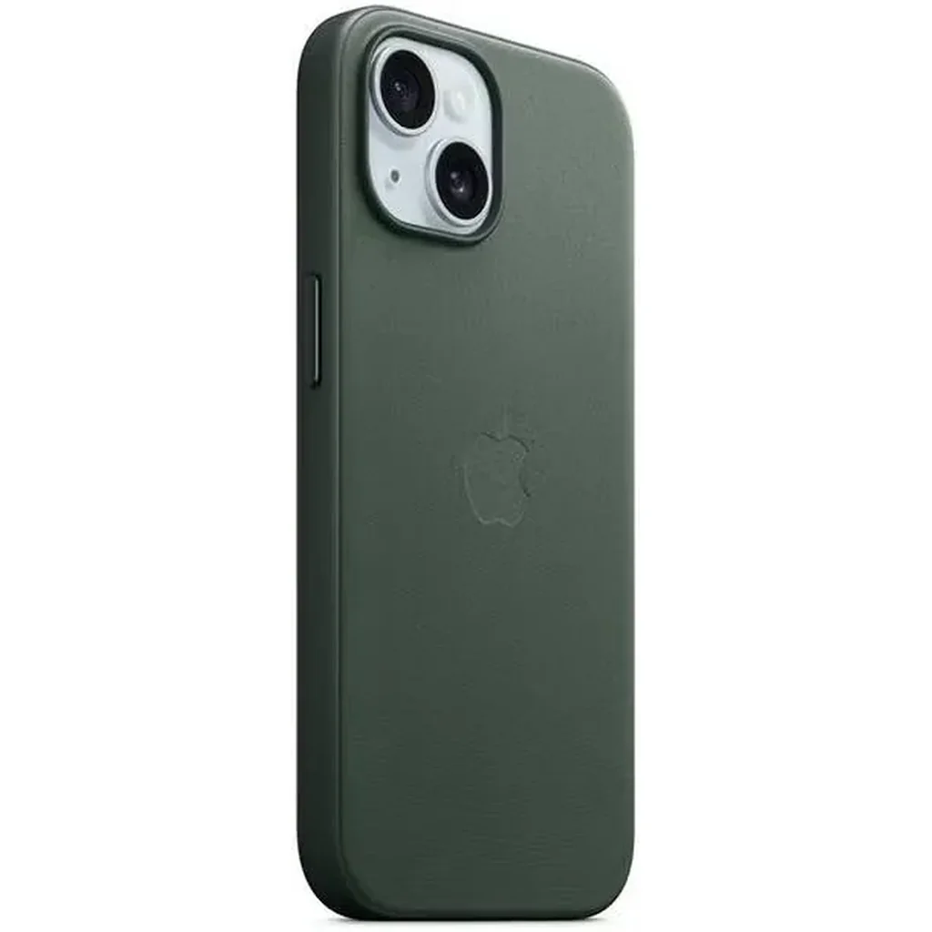 Apple FineWoven Case with MagSafe, Compatible with iPhone 15 Plus, Built-In Magnets, FineWoven Material, Evergreen - Image 2