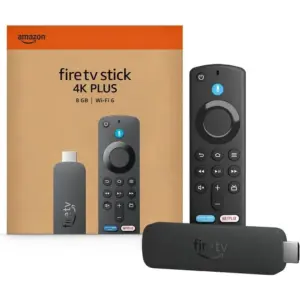 Amazon Fire TV Stick 4K Plus with AI-Powered Fire TV Search, 8GB RAM, Quad-core 1.7GHz Processor, Wi-Fi 6 Support, Stream Over 1.8 Million Movies And Shows, Free & Live TV, Black | 4K-PLUS