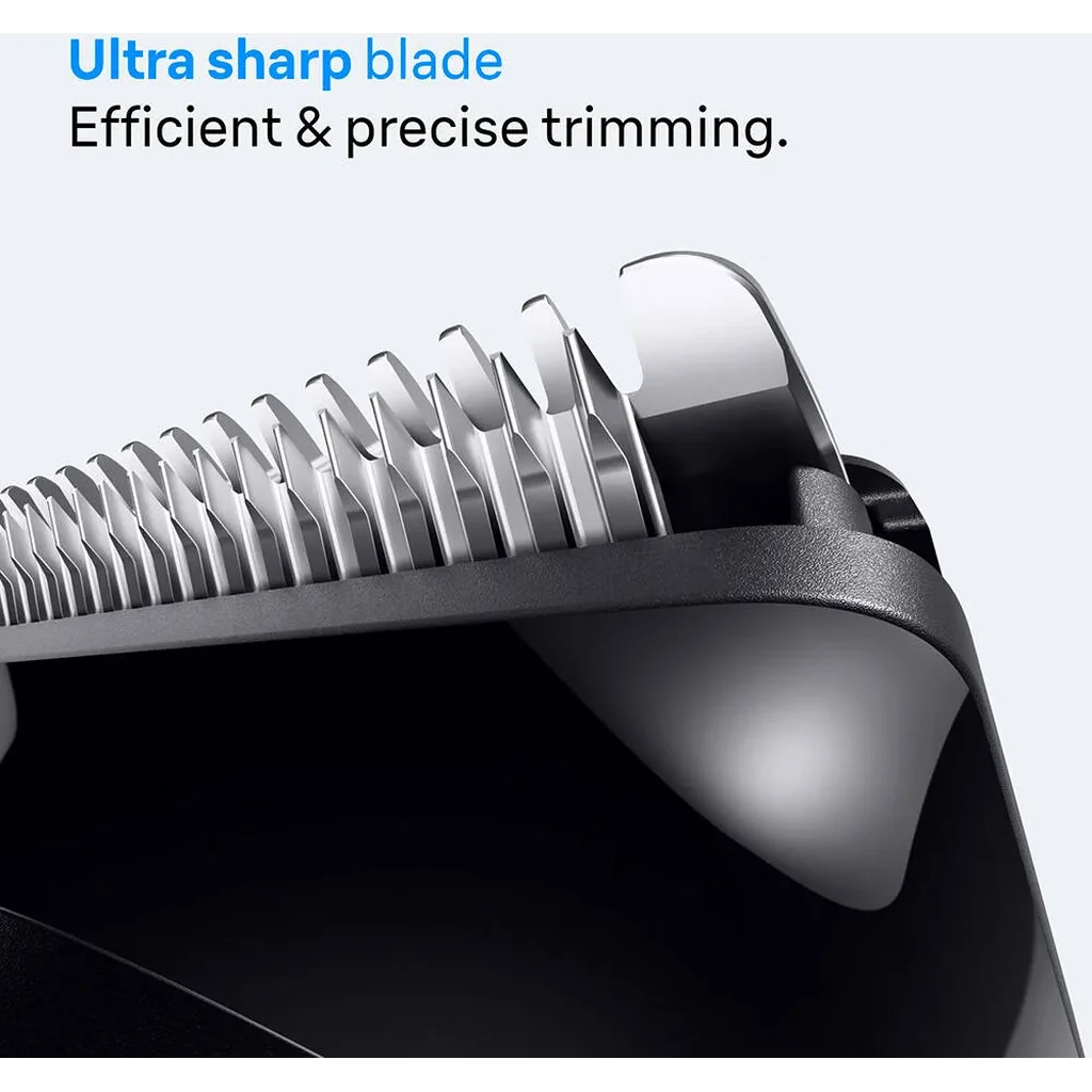 Braun All-in-One Series 3 AIO3500 4-in-1 Grooming Kit, Ultra Sharp Blade, 14 Lengths 0.5-21mm, Sliding Combs 3-11/13-21mm, Sensitive Skin Comb, 50min NiMH Battery, Grey | AIO 3500 - Image 4