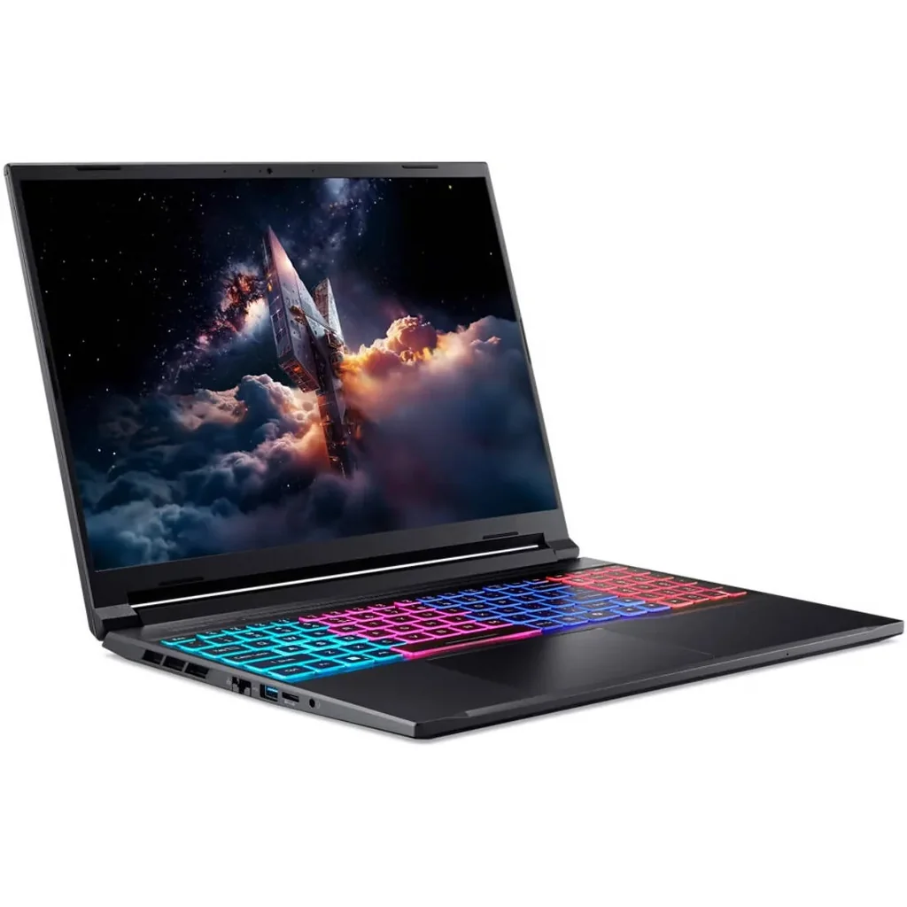 Acer Nitro V 16S Gaming Laptop, 16" WQXGA IPS 180Hz Display, Intel Core 9 270H, 16GB RAM, 1TB SSD, GeForce RTX 5070 8GB GPU, English-Arabic K/B, Windows 11 Home, Black | NH.QXDEM.001 - Image 2