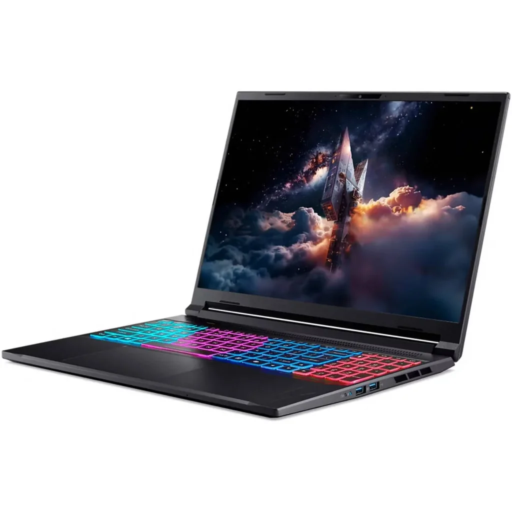 Acer Nitro V 16S Gaming Laptop, 16" WQXGA IPS 180Hz Display, Intel Core 9 270H, 16GB RAM, 1TB SSD, GeForce RTX 5070 8GB GPU, English-Arabic K/B, Windows 11 Home, Black | NH.QXDEM.001 - Image 3