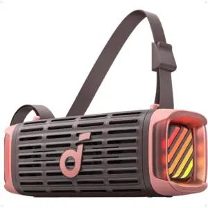 Soundcore Boom 3i Outdoor Speaker, Industry-First Floating Playback, 5x Saltwater-Resistant & Ultra-Durable, Double the Bass with BassUp? , 16 Hours of Nonstop, Camping Brown | Boom 3i