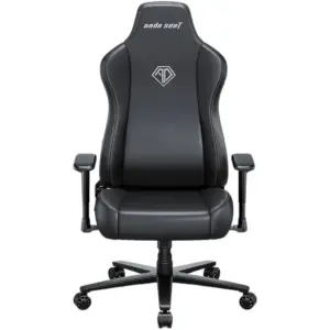 AndaSeat Novis Series Gaming Chair, Up to 165-210cm Max Height, Up to 35-120kg Max Weight, 5cm Raised Seat Sides, Premium PVC Leather Upholstery, XL Size, Elegant Black | AD23-XL-01-B-PV