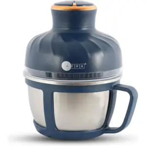 AFRA AF-425CHSS Stainless Steel Chopper, 400W, 2 Adjustable Speed, Stainless Steel Bowl W/Handle, 5425 Copper Motor, 2.5l Jar Capacity, Blue | AF-425CHSS