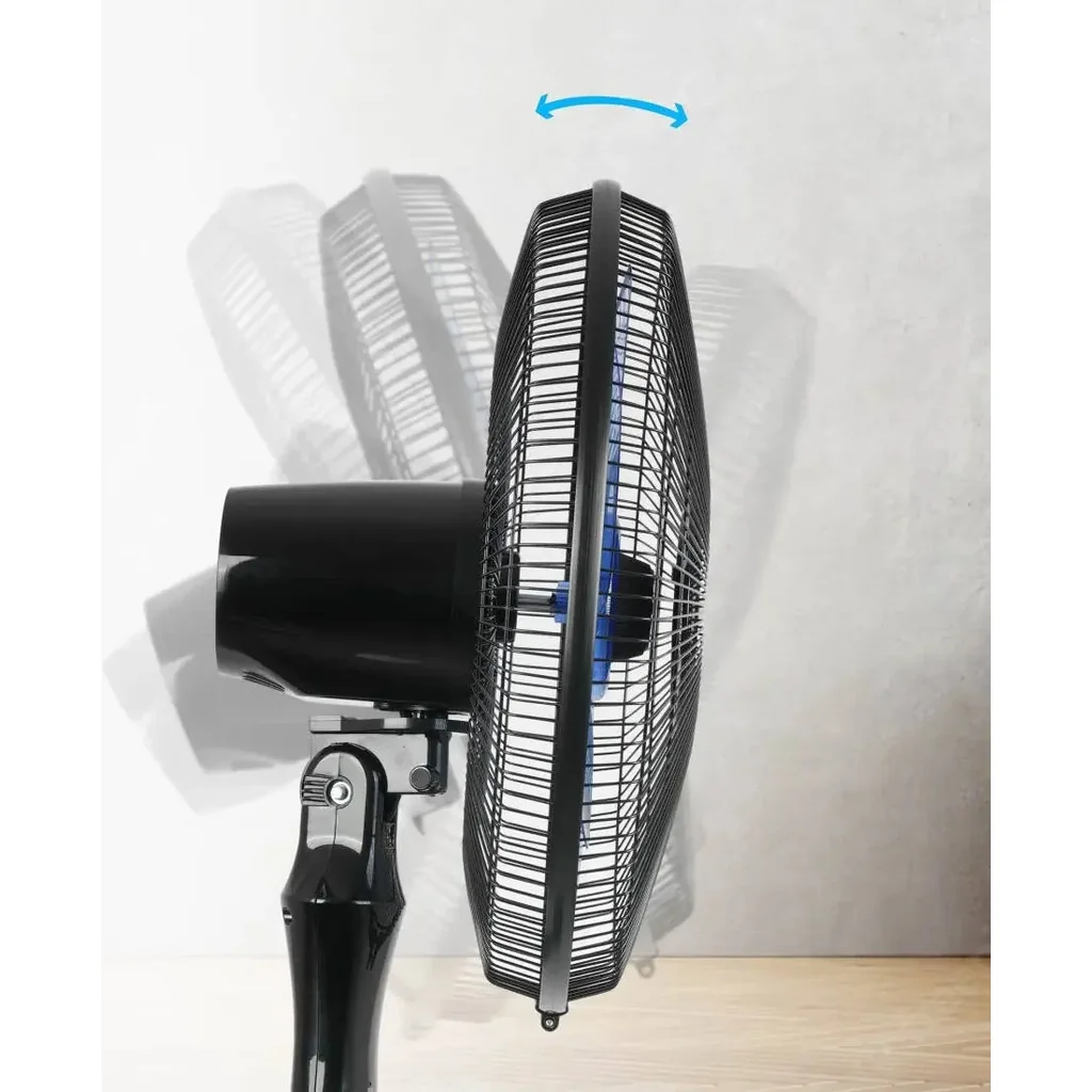 AFRA AF-1660BK Electric Stand Fan, 60W Motor, Adjustable Height, 5 Blades, G-Mark, ESMA, RoHS, And CB Certified, Black | AF-1660BK - Image 3