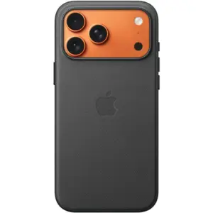 Apple iPhone 17 Pro Max TechWoven Case with MagSafe, Eco-Friendly Woven Fabric, TPU Sides, Grippy Design, Crossbody Strap Points, Durable, Fast Wireless Charging Compatible, Black | MGF84LL/A / ZM/A