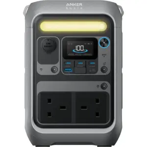 Anker SOLIX C300 Portable Power Station, Outdoor 288Wh LiFePO4 Battery, 300W (600W Surge) Solar Generator, 140W Two-Way Fast Charging | A17222Z1