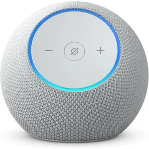 Amazon Echo Dot Max, Alexa speaker with room-filling sound and nearly 3x bass, Great for living rooms and medium-sized spaces, Includes Alexa+ Early Access, Glacier White | DotMax