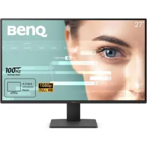 BenQ GW2791 Monitor, 27" IPS Display, FHD Resolution, 100Hz Refresh Rate, 5ms (GtG) Response Time, Flicker-free, Low Blue Light, ePaper, 16.7 Million Color Display, Black | GW2791