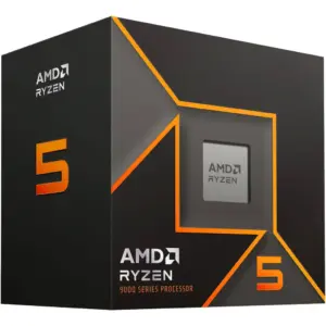 AMD Ryzen 5 9600 AM5 CPU Processor, 6 Cores & 12 Threads, Up to 5.2 GHz Max Boost Clock, Integrated AMD Radeon Graphics, DDR5 Memory Type, 192 GB Max Memory | 100-100000718BOX