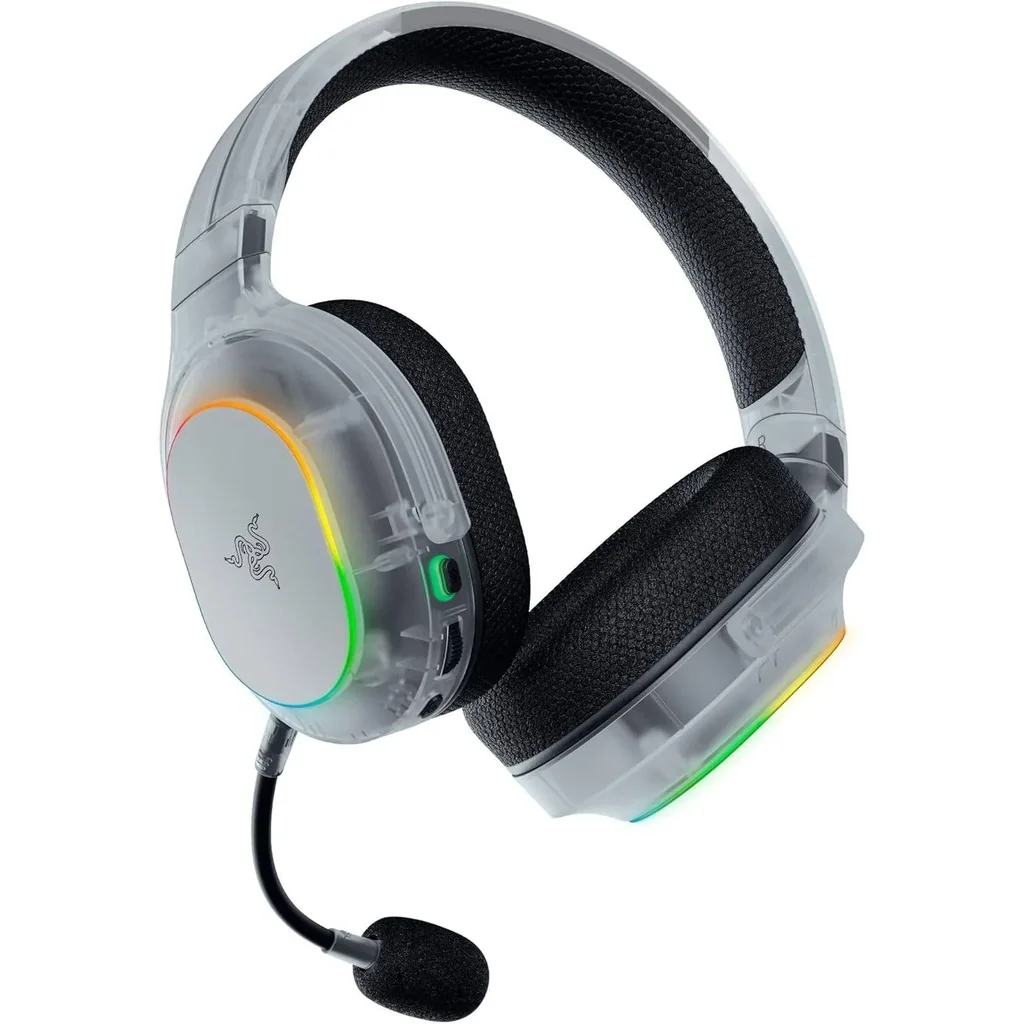 Razer Barracuda X Chroma Gaming Headphones, 40mm Razer TriForce, Detachable Razer HyperClear Cardioid Mic, 7.1 Surround Sound, 6-Zone Earcup Lighting, Phantom White | RZ04-05220400-R3M1 - Image 2
