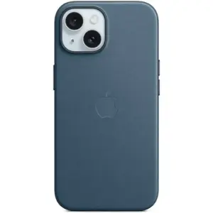 Apple FineWoven Case with MagSafe, Compatible with iPhone 15 Plus, Built-In Magnets, FineWoven Material, Pacific Blue | MT4D3ZM/A / FE/A