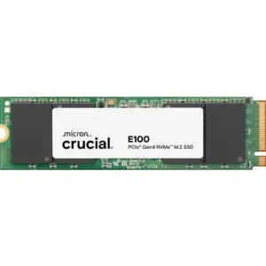 Crucial Gen4 E100 Internal SSD, 2TB Storage Capacity, M.2 Form Factor, 3D NAND Technology, Up To 5000MB/s Read Speed & Up To 4500MB/s Write Speed | CT2000E100SSD8