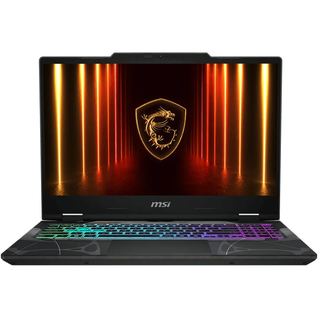 MSI Cyborg 15 B2RWEKG Gaming Laptop, 15.6" FHD IPS 144Hz Display, Intel Core 7 240H, 16GB RAM, 1TB SSD, GeForce RTX 5050 8GB GPU, English-Arabic K/B, Win11Home, Translucent Black | 9S7-15Q342-616