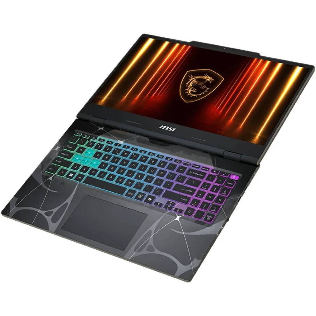 MSI Cyborg 15 B2RWEKG Gaming Laptop, 15.6" FHD IPS 144Hz Display, Intel Core 7 240H, 16GB RAM, 1TB SSD, GeForce RTX 5050 8GB GPU, English-Arabic K/B, Win11Home, Translucent Black | 9S7-15Q342-616 - Image 2