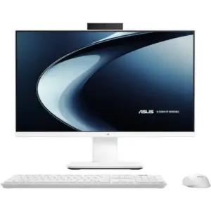 ASUS V400 All-in-One Desktop Computer, 24" FHD LED Touch Display, Intel Core i7-13620H, 8GB RAM 512GB SSD, Intel UHD Graphics, English Wireless Keyboard, No OS, White | 90PT03X1-M05KW0