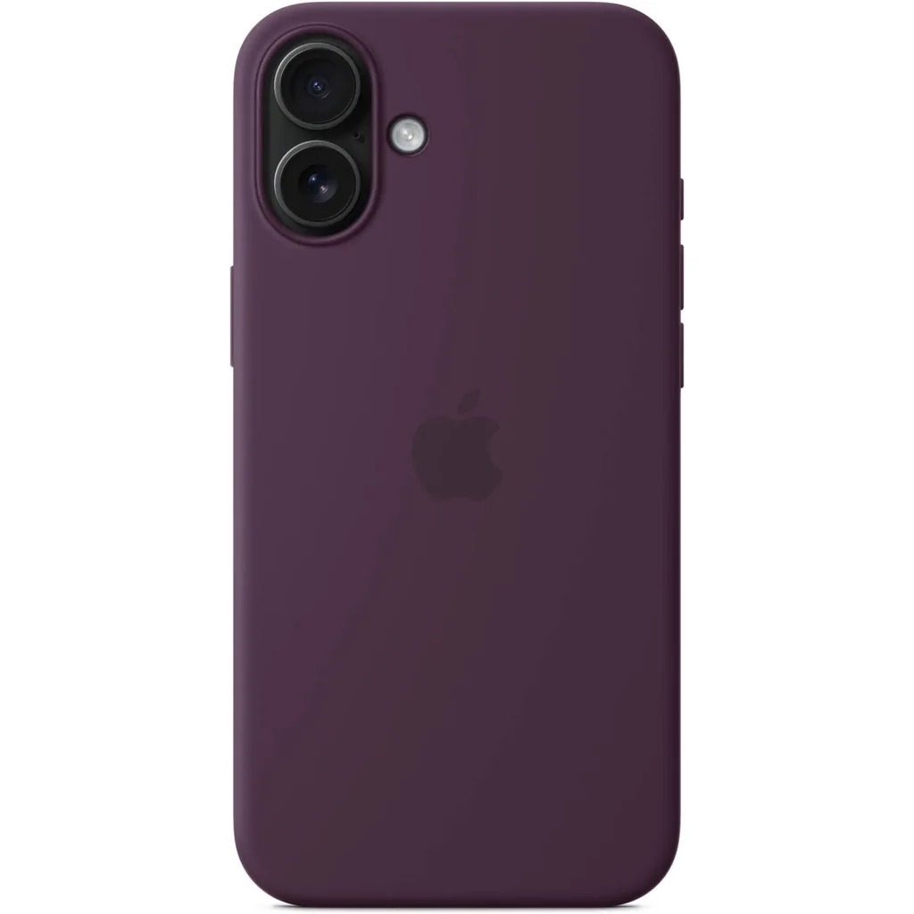 Apple iPhone 16 Plus Silicone Case with MagSafe, Soft-Touch Eco Silicone Protective Case with Built-In Magnets, Precise Fit, Microfiber Lining & Fast Wireless Charging, Plum | MYYD3 - Image 3