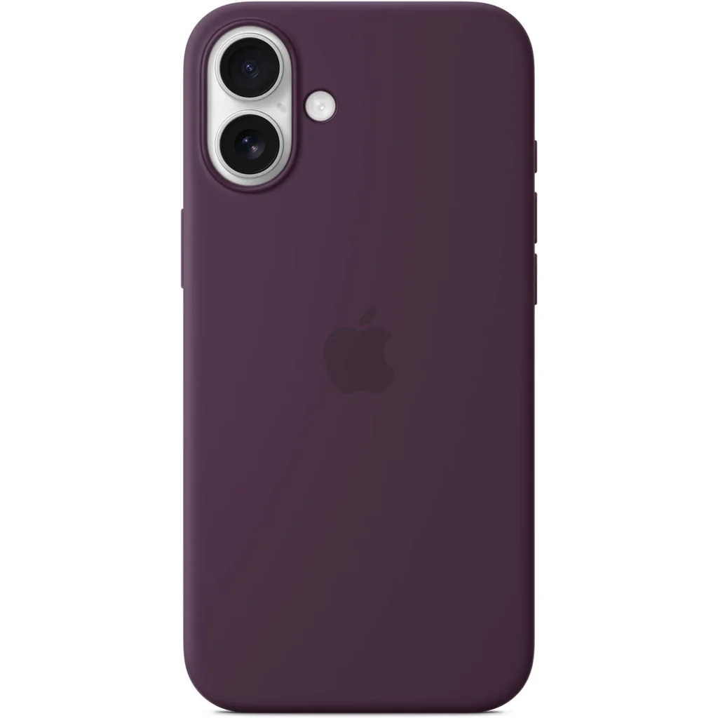 Apple iPhone 16 Plus Silicone Case with MagSafe, Soft-Touch Eco Silicone Protective Case with Built-In Magnets, Precise Fit, Microfiber Lining & Fast Wireless Charging, Plum | MYYD3 - Image 4