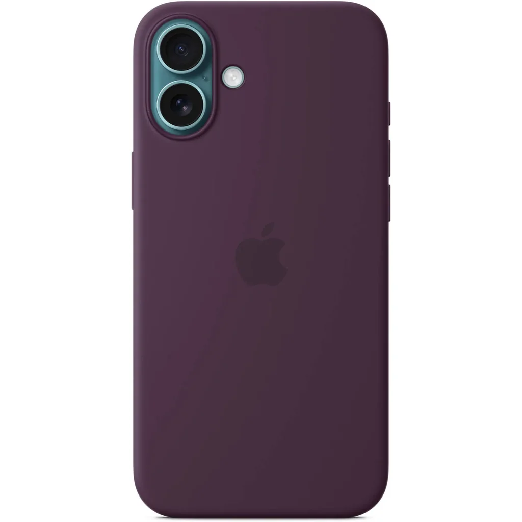 Apple iPhone 16 Plus Silicone Case with MagSafe, Soft-Touch Eco Silicone Protective Case with Built-In Magnets, Precise Fit, Microfiber Lining & Fast Wireless Charging, Plum | MYYD3 - Image 5