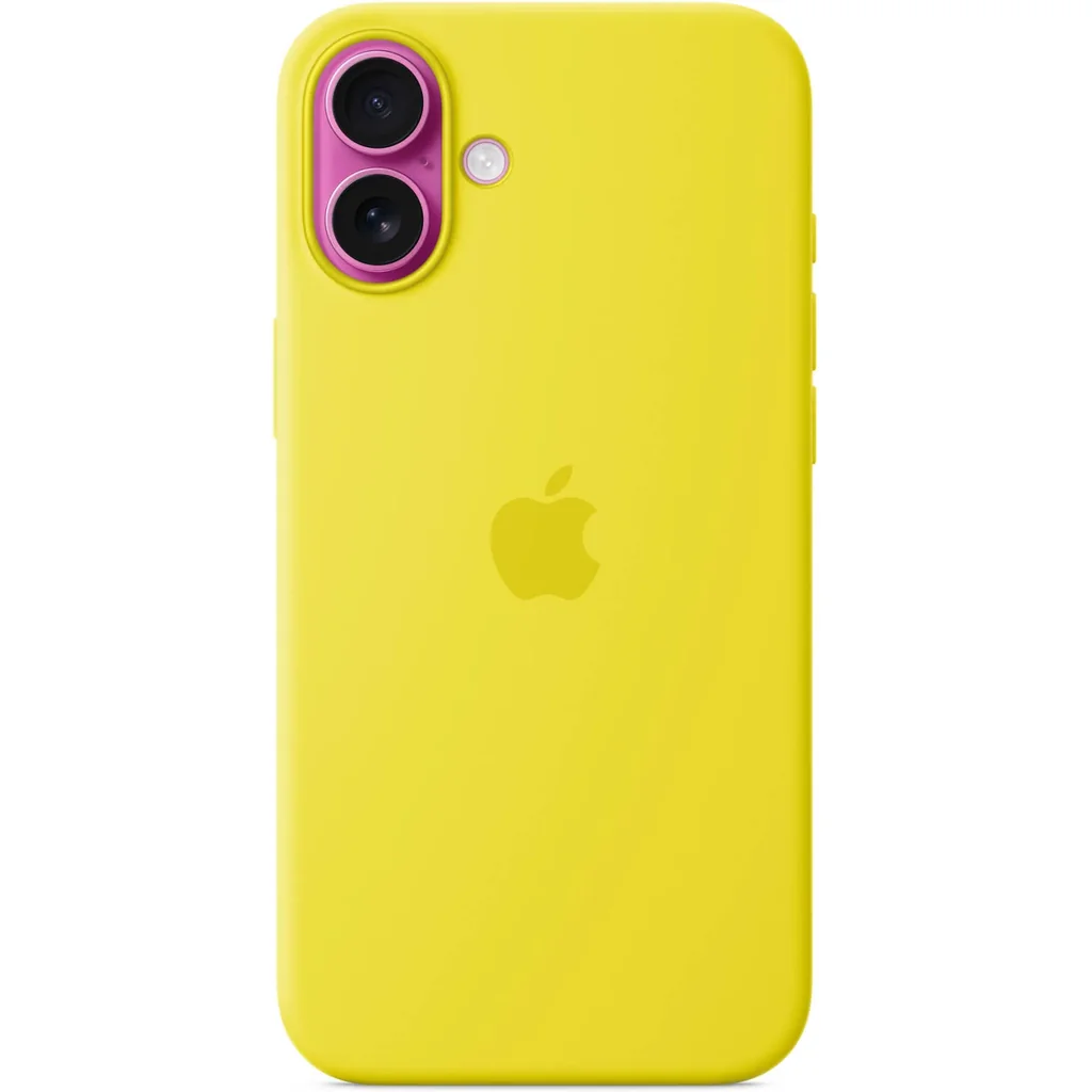 Apple iPhone 16 Plus Silicone Case with MagSafe, Soft-Touch Eco Silicone Protective Case with Built-In Magnets, Precise Fit, Microfiber Lining & Fast Wireless Charging, Star Fruit | MYYG3 - Image 2