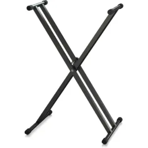 Behringer KS1002 Adjustable Keyboard Stand, Heavy Duty Steel X Frame Support for Digital & Electronic Keyboards, Height Adjustable, Stable Music Stand, Black | KS1002