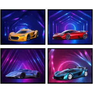 ALAYRA Car Guy Room Decor, Wall Art, Car Poster - Unframed (8x10) 01