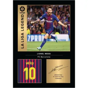 ALAYRA Lionel Messi Barcelona Legends Signed A4 Printed Photo Picture Display Gift For Barca Fans Digitally Reproduced Signature Unframed 01