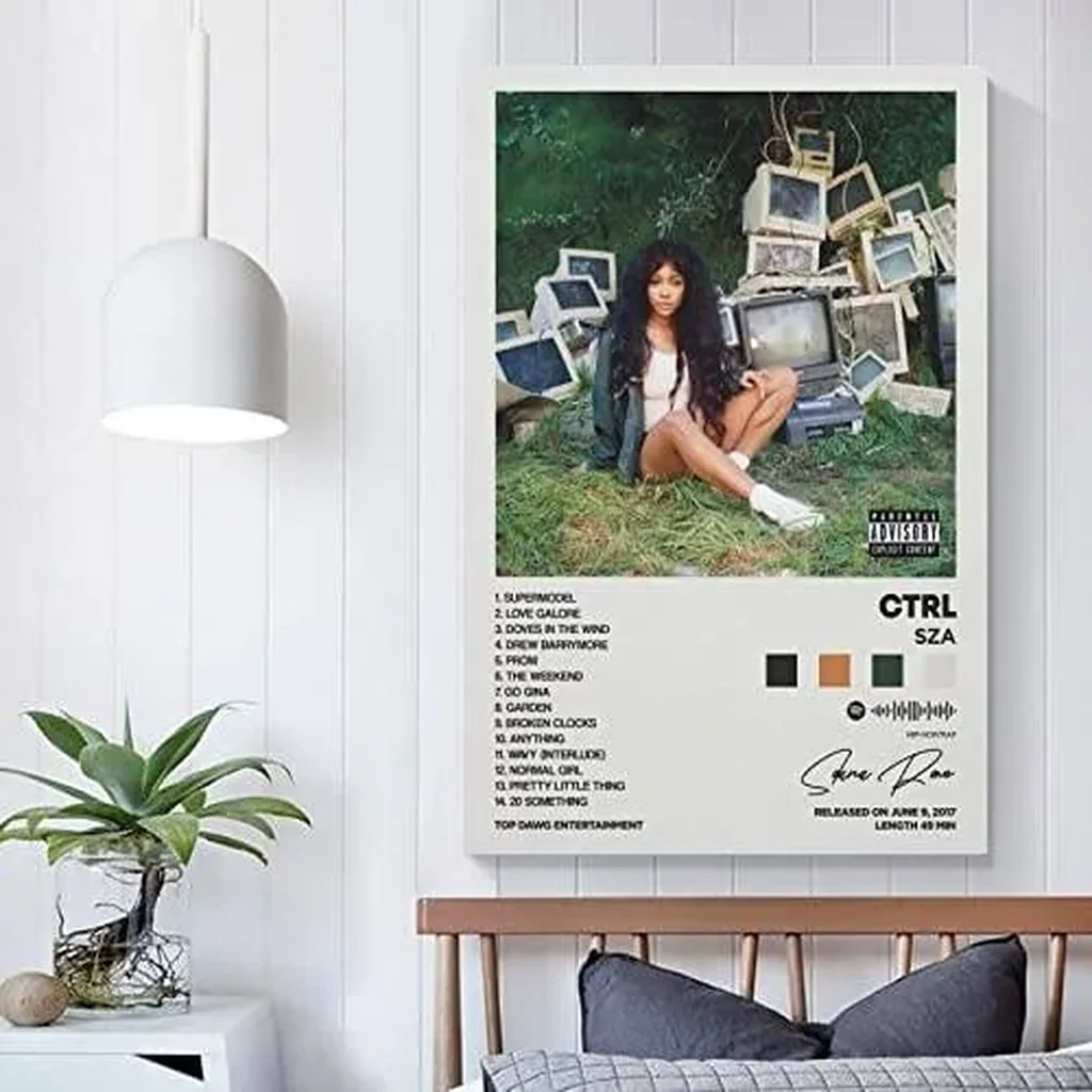 ALAYRA Ctrl Album Cover Canvas Posters for Room Aesthetic Gift Unframe16x24inch(40x60cm) 01 - Image 3