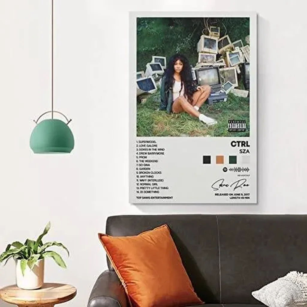 ALAYRA Ctrl Album Cover Canvas Posters for Room Aesthetic Gift Unframe16x24inch(40x60cm) 01 - Image 4