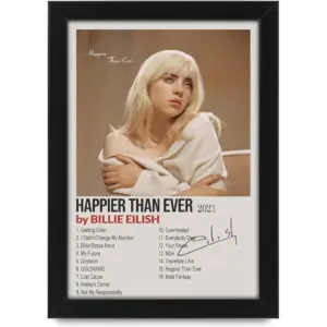 ALAYRA Happier Than Ever Signed Poster Print- Limited Edition Autograph Fan Gift Collectible Memorabilia Merchandise (Unframed A4 (30x21cm)) 01