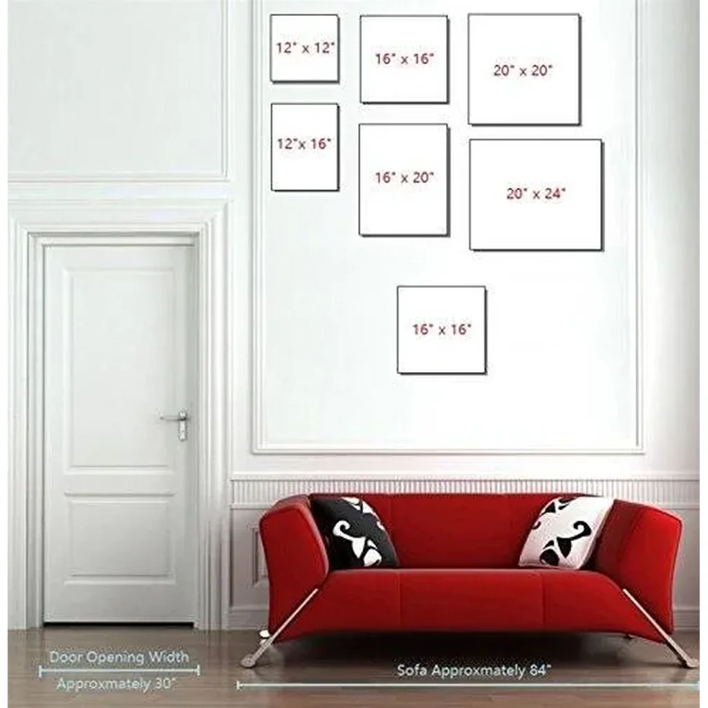 ALAYRA Marilyn Monroe with Red Lips, Black & White Canvas Wall Art Home Decor, Gallery Wrapped, Stretched, Framed Ready to Hang (16"x16"x3/4") 01 - Image 3