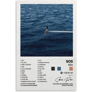 ALAYRA SOS Album Cover Canvas Posters for Room Aesthetic Gift Unframe12x18inch(30x45cm) 01