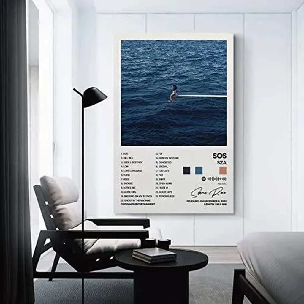 ALAYRA SOS Album Cover Canvas Posters for Room Aesthetic Gift Unframe12x18inch(30x45cm) 01 - Image 2