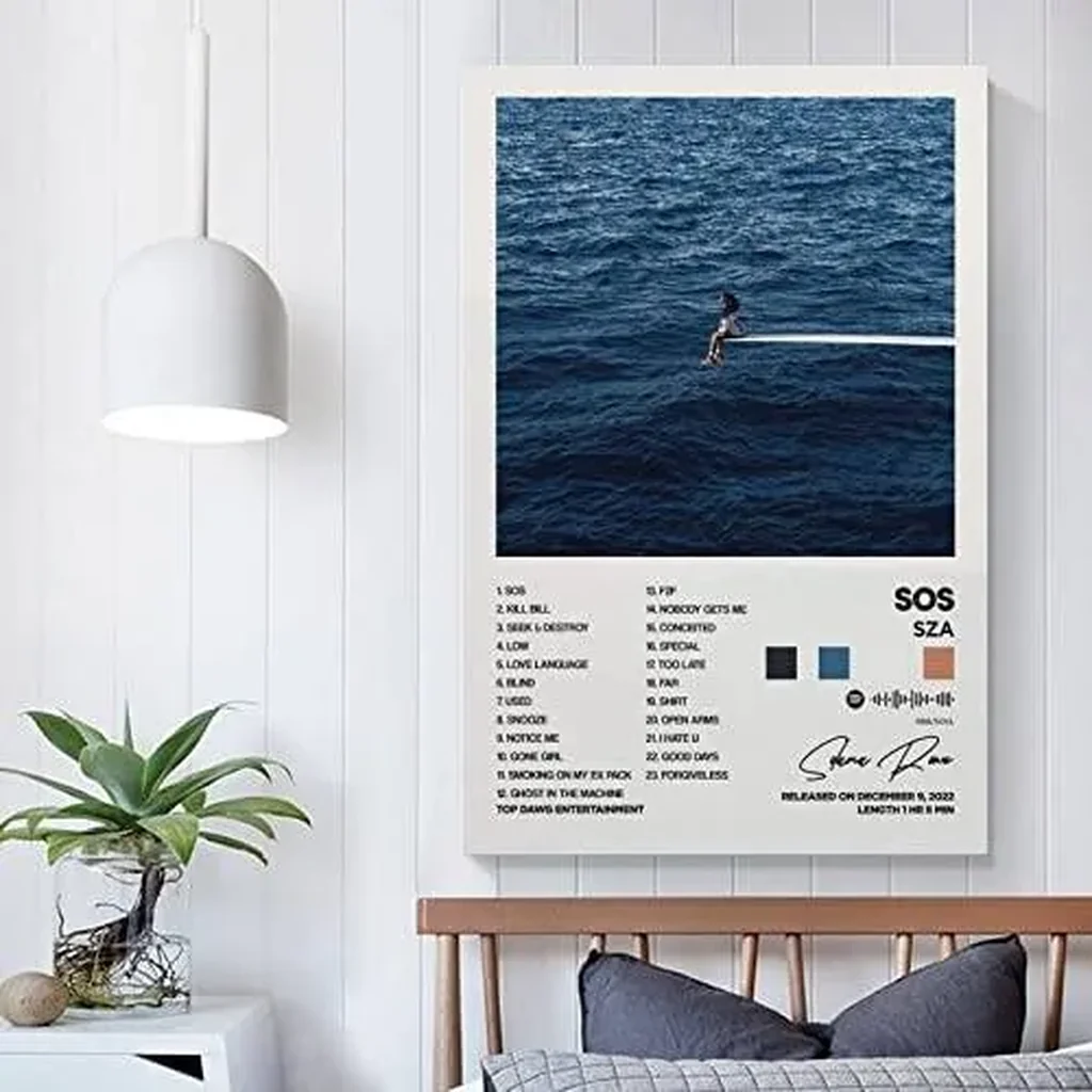ALAYRA SOS Album Cover Canvas Posters for Room Aesthetic Gift Unframe12x18inch(30x45cm) 01 - Image 3
