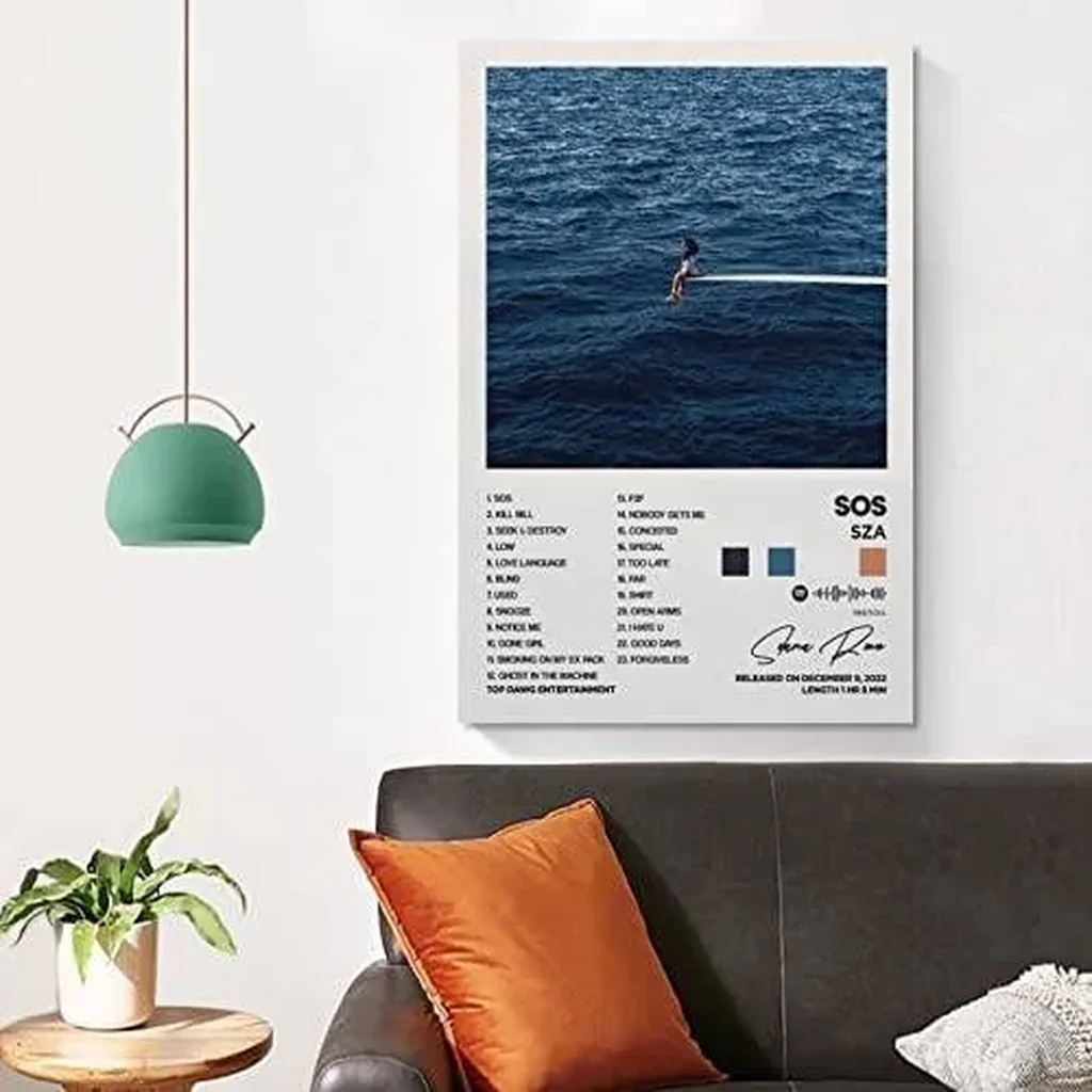 ALAYRA SOS Album Cover Canvas Posters for Room Aesthetic Gift Unframe12x18inch(30x45cm) 01 - Image 4