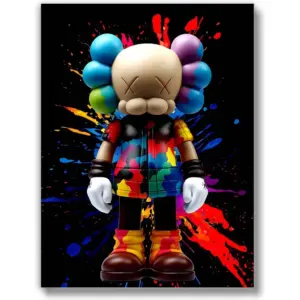 ALAYRA (UNFRAMED 12 x 16) Michael Jordan Shoes Sneaker Poster Sneakerhead Posters Air Jordans Teen Boy Room Girl Room Wall Art Prints Bedroom, Dorm, Desk - Kaws Graffiti 01