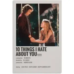 ALAYRA 10 Things I Hate About You Posters & Prints on Canvas Wall Art Poster For Room Decor Unframe 12x18inch(30x45cm) 01