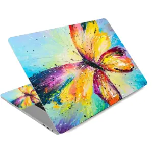 ALAYRA 12 13 13.3 14 15.4 15.6 Inches Laptop Skin Sticker Decal Universal Netbook Skin Sticker Need to Cut, Easy to Apply, Remove and Change Styles (Colorful Butterflie2) 01