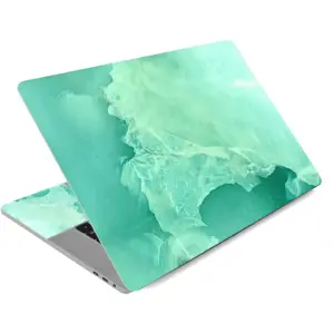 ALAYRA 12 13 13.3 14 15.4 15.6 Inches Laptop Skin Sticker Decal Universal Netbook Skin Sticker Need to Cut, Easy to Apply, Remove and Change Styles (Cyan Marble) 01
