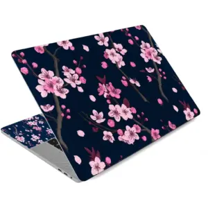 ALAYRA 12 13 13.3 14 15.4 15.6 Inches Laptop Skin Sticker Decal Universal Netbook Skin Sticker Need to Cut, Easy to Apply, Remove and Change Styles (Pink Plum Blossom) 01