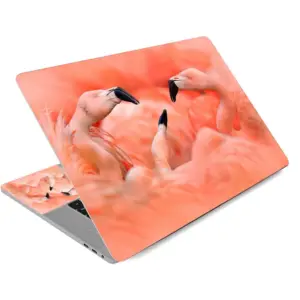 ALAYRA 12 13 13.3 14 15.4 15.6 Inches Laptop Skin Sticker Decal Universal Netbook Skin Sticker Need to Cut, Easy to Apply, Remove and Change Styles (Pink Swans) 01