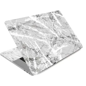 ALAYRA 12 13 13.3 14 15.4 15.6 Inches Laptop Skin Sticker Decal Universal Netbook Skin Sticker Need to Cut, Easy to Apply, Remove and Change Styles (White Marble 2) 01