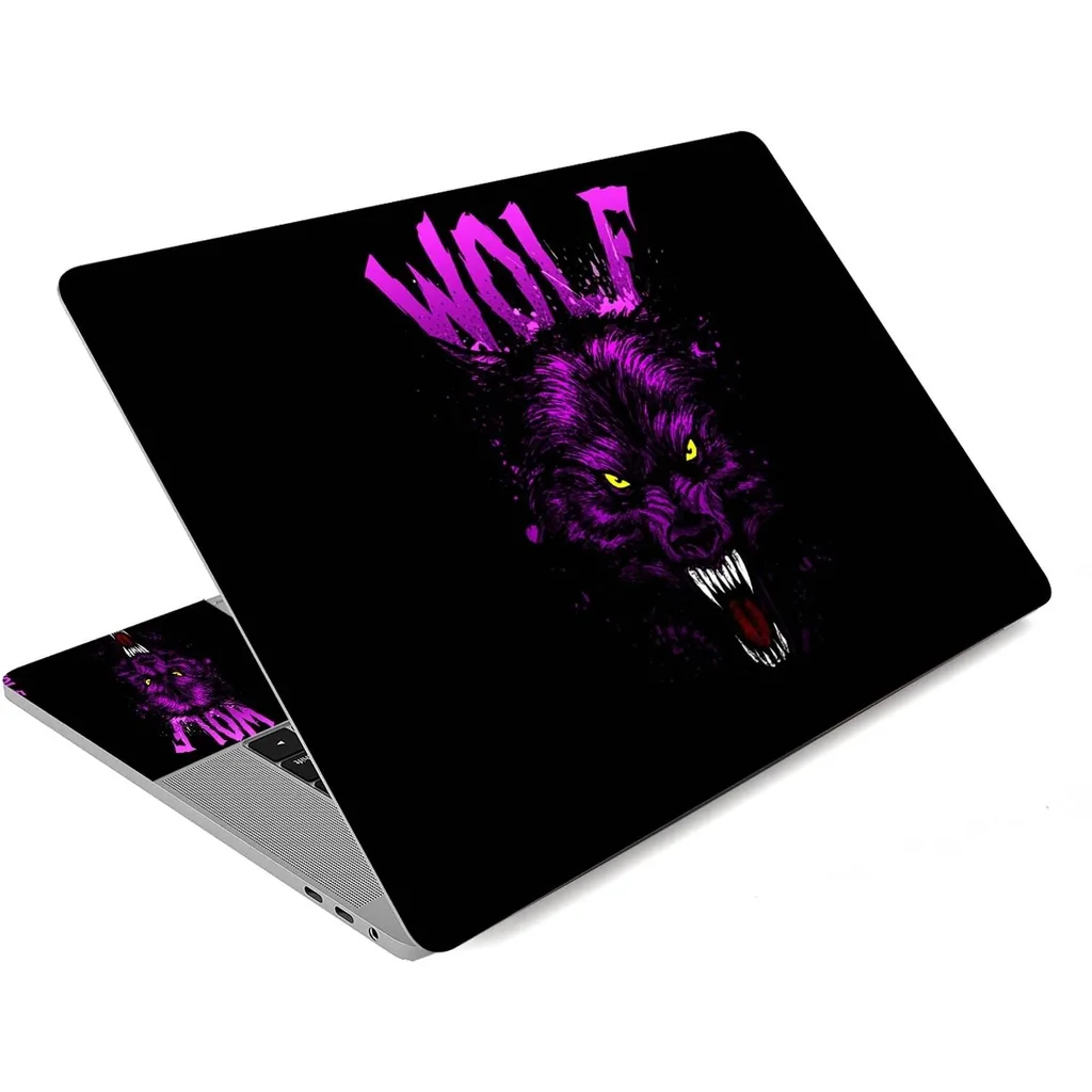 ALAYRA 12 13 13.3 14 15.4 15.6 Inches Laptop Skin Sticker Decal Universal Netbook Skin Sticker Need to Cut, Easy to Apply, Remove and Change Styles (Wolf) 01