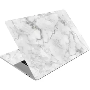 ALAYRA 12.1 13 13.3 14 15 15.4 15.6 Inches Laptop Skin Sticker Decal Universal Netbook Skin Sticker Reusable Notebook PC Personalized Art Protector Cover (White Marble) 01