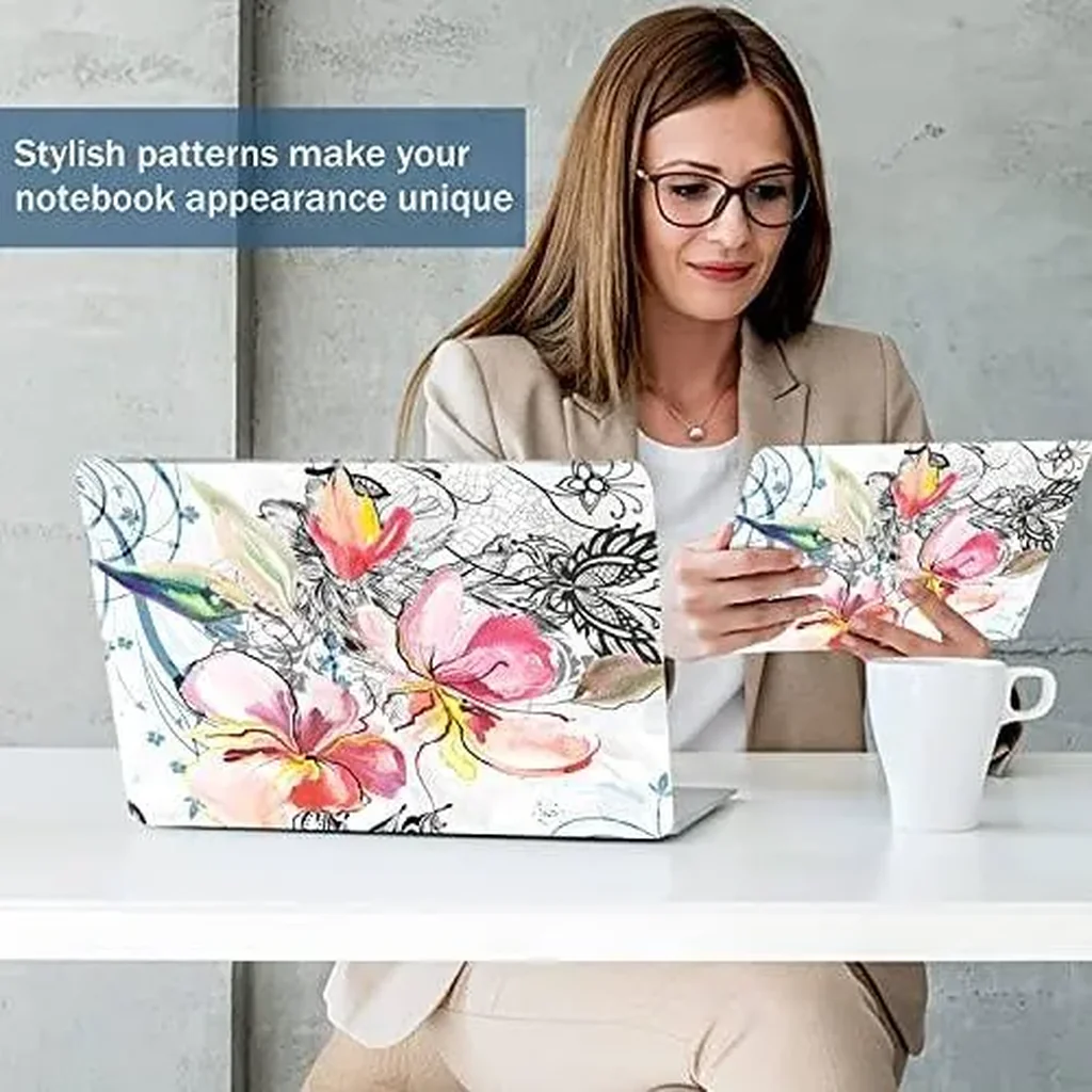ALAYRA 12.1 13 13.3 14 15 15.4 15.6 Inches Laptop Skin Sticker Universal Personalized Netbook Skin Sticker Reusable Notebook PC Art Protector , Gorgeous Flowers 01 - Image 4
